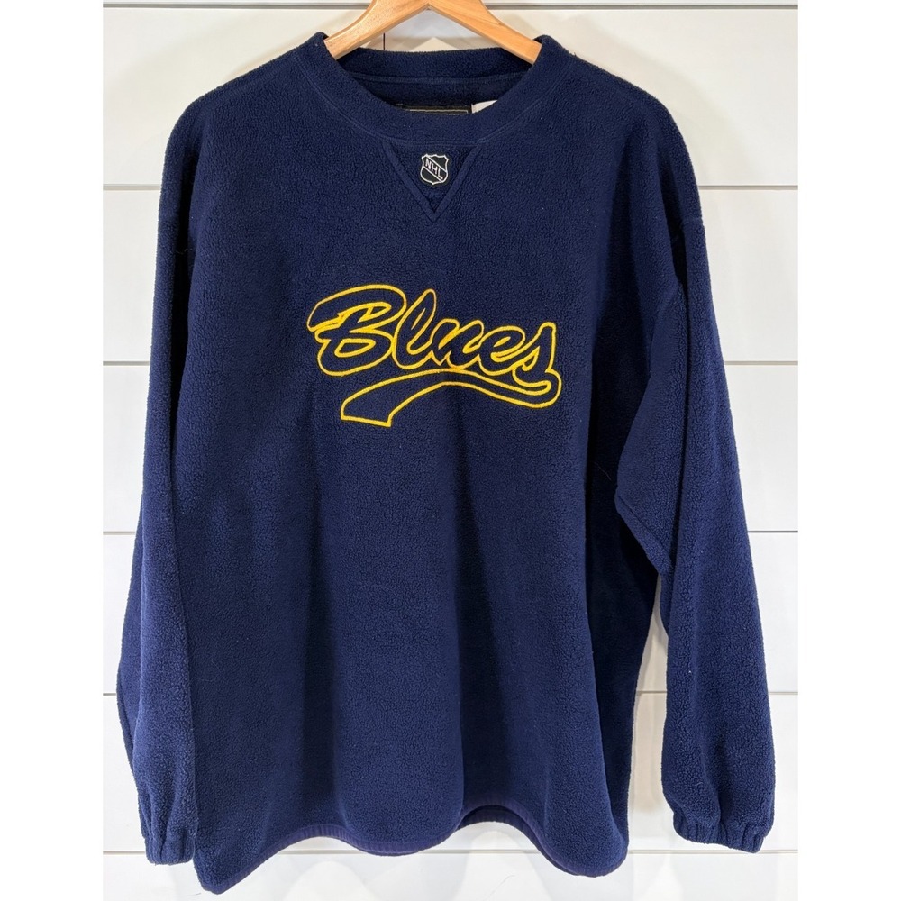 VINTAGE St Louis Blues Navy Sweatshirt Men's XL CCM Center Ice Crewneck NHL 90s